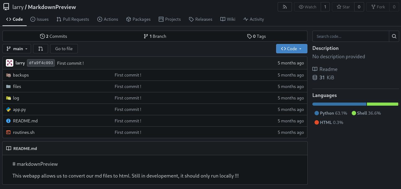 MarkdownPreview repository