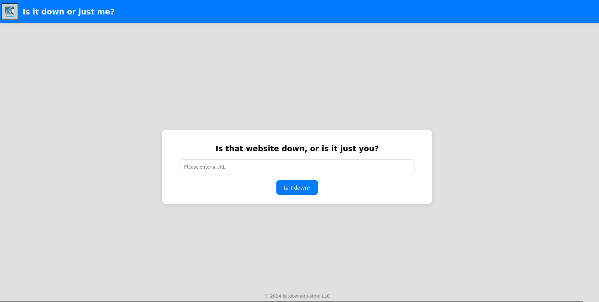 Website to check if a page is down