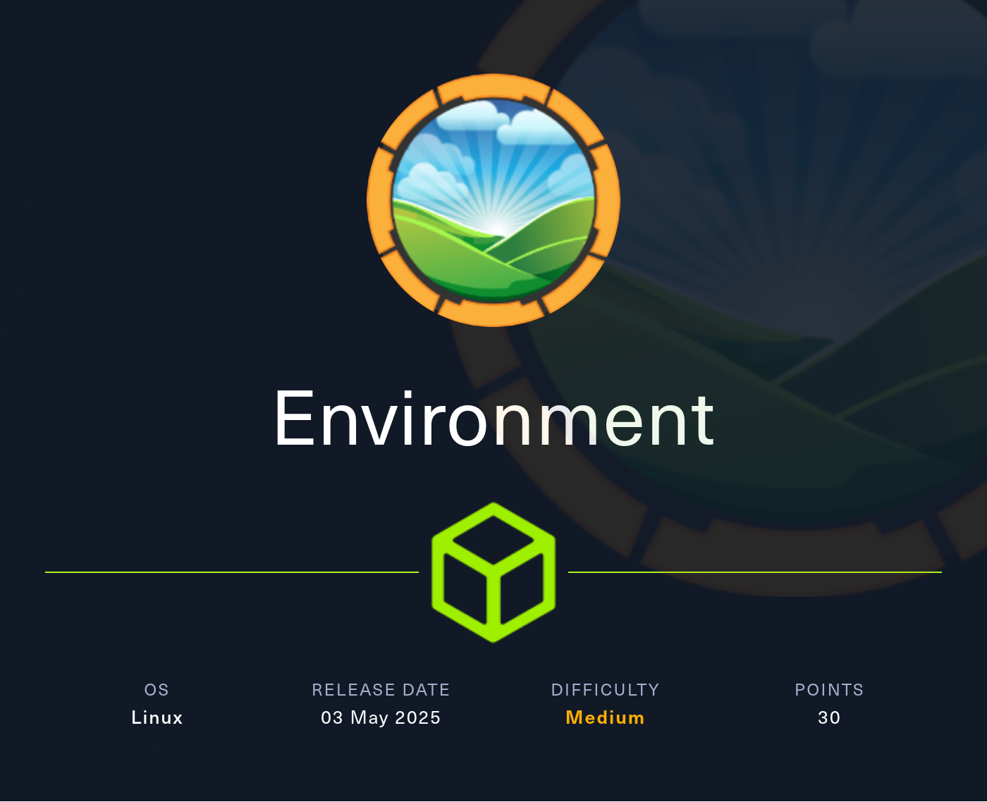 Machine Card showing Environment as a medium Linux machine