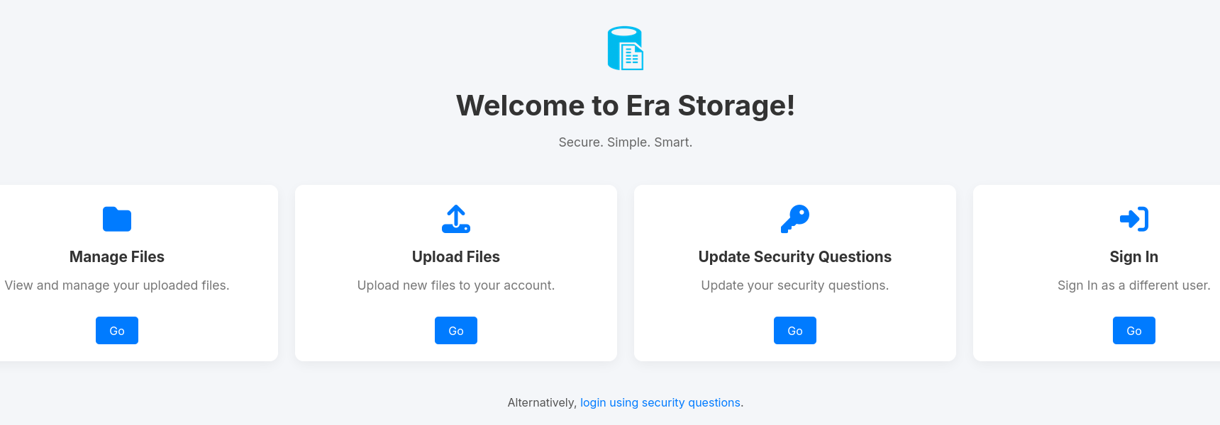Secure, simple and smart file storage solution