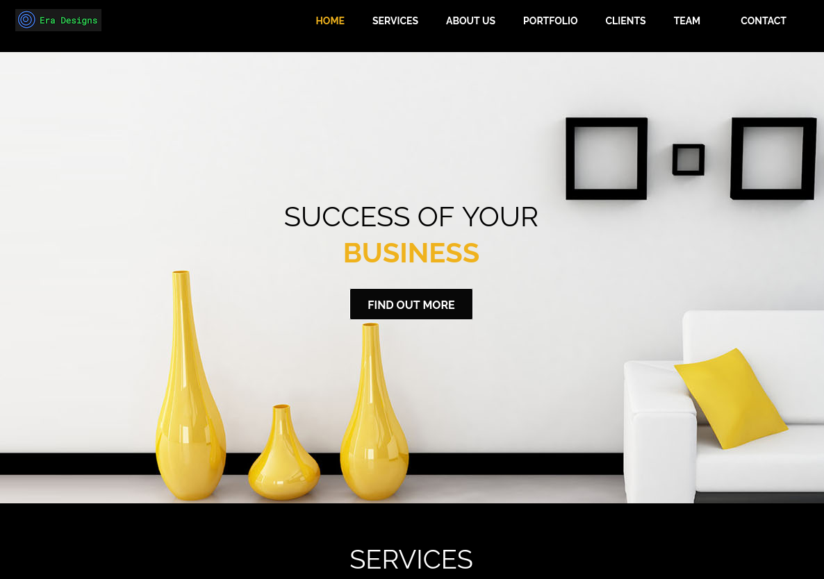 Generic design company page