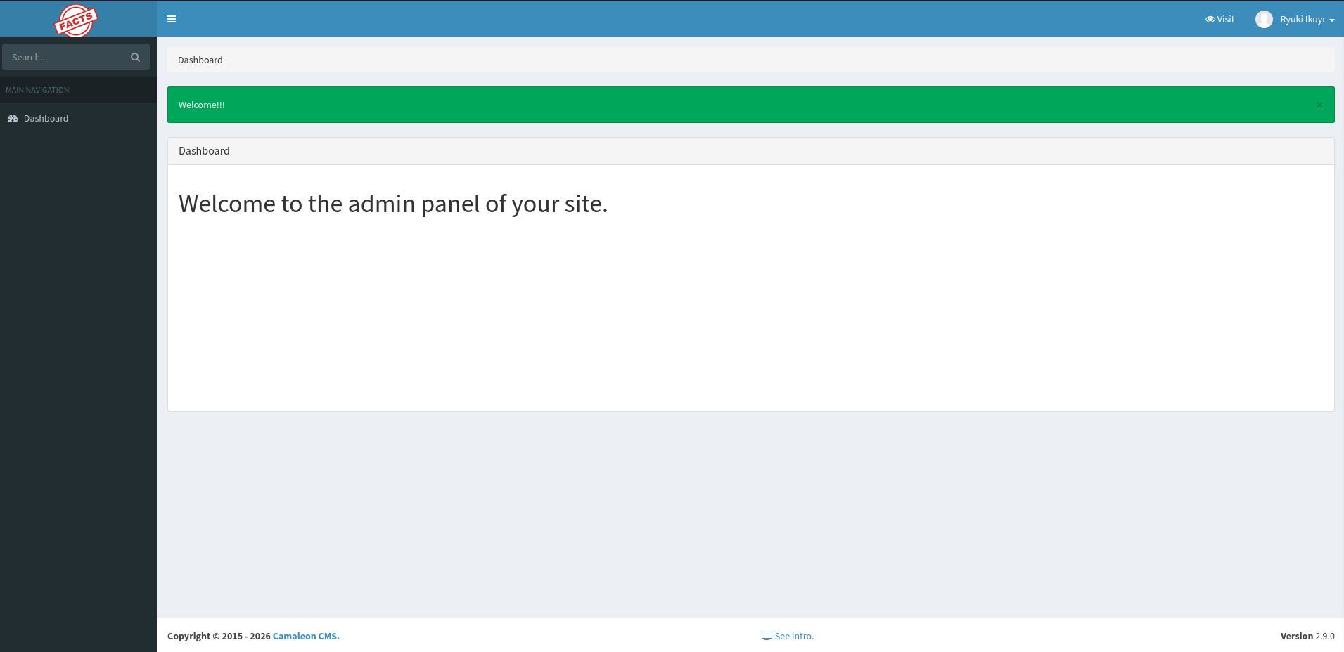 Admin panel without admin features