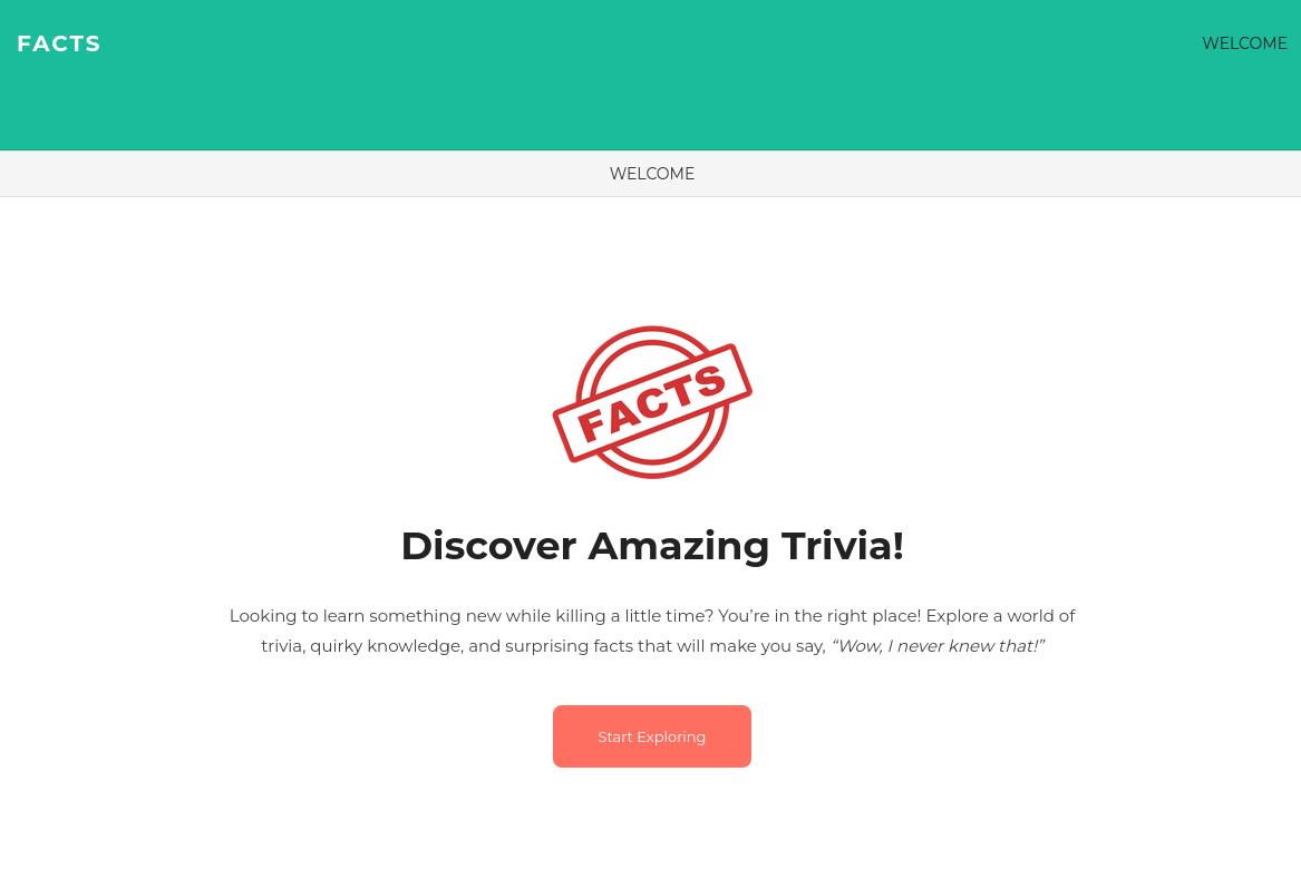 Web page for Trivia