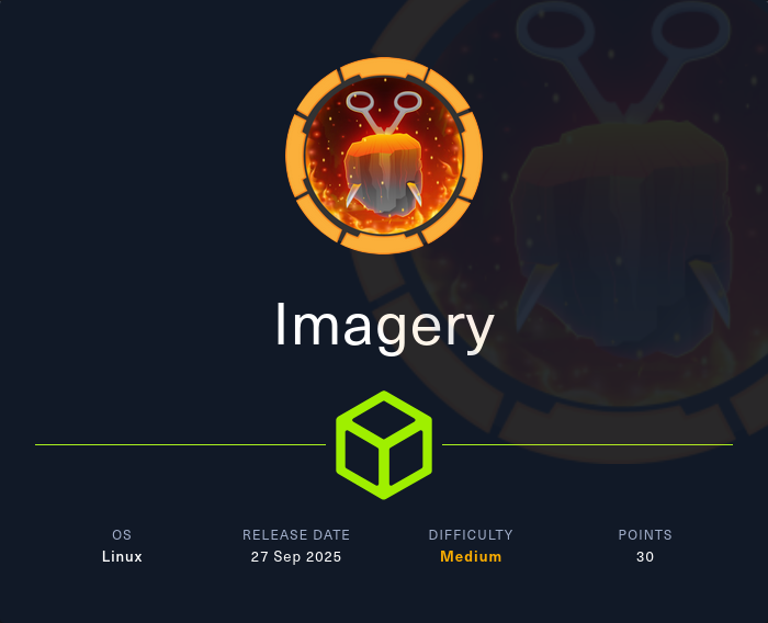 Machine Card showing Imagery as a medium Linux machine