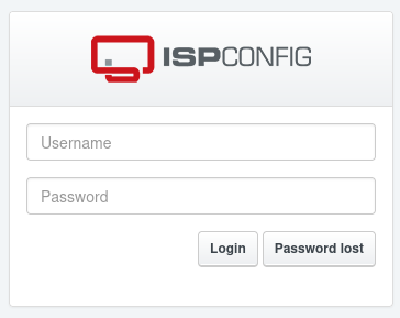 Login prompt to ISPConfig