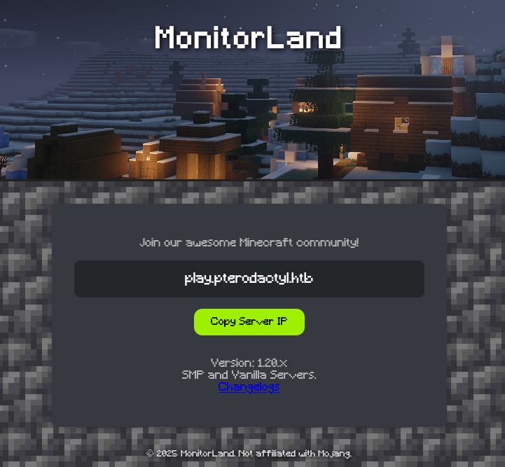 Website for MonitorLand
