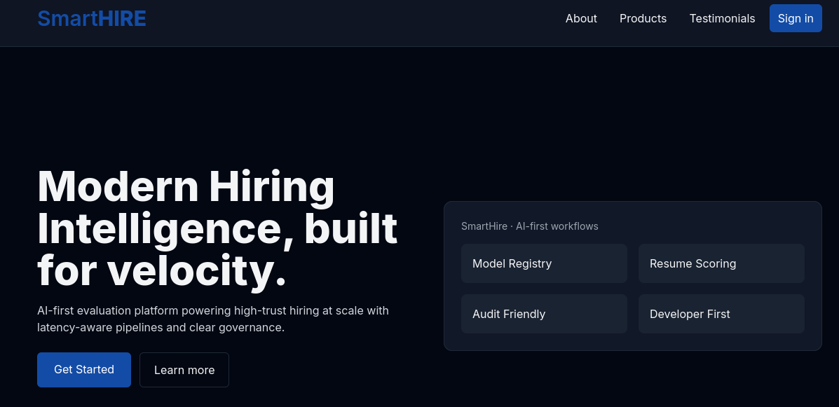 An AI-first evaluation platform for hiring