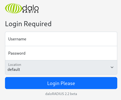 Login prompt for operators